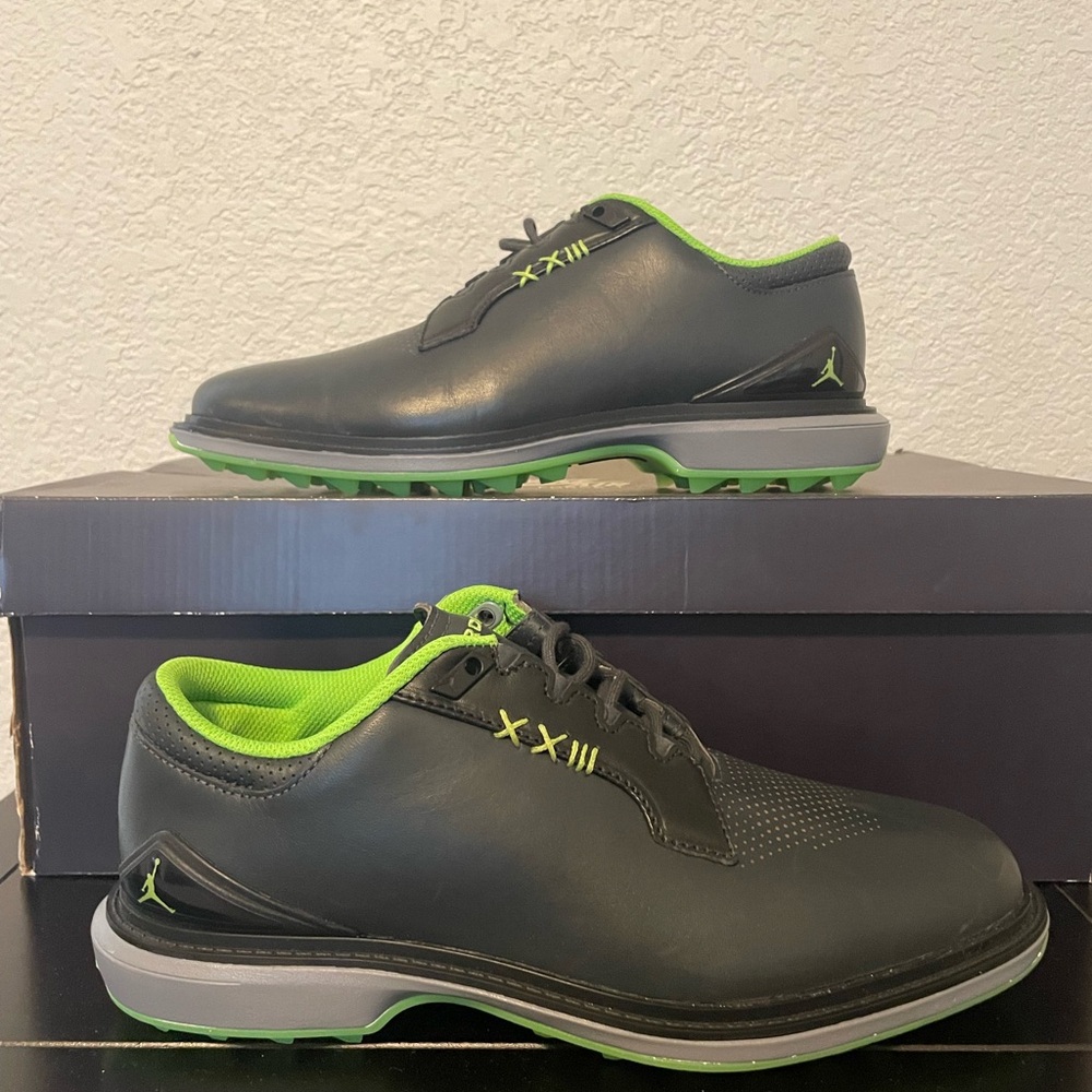Nike Jordan ADG 5 Spikeless Golf Shoes Black Green FQ7874-002 Men's Size 7